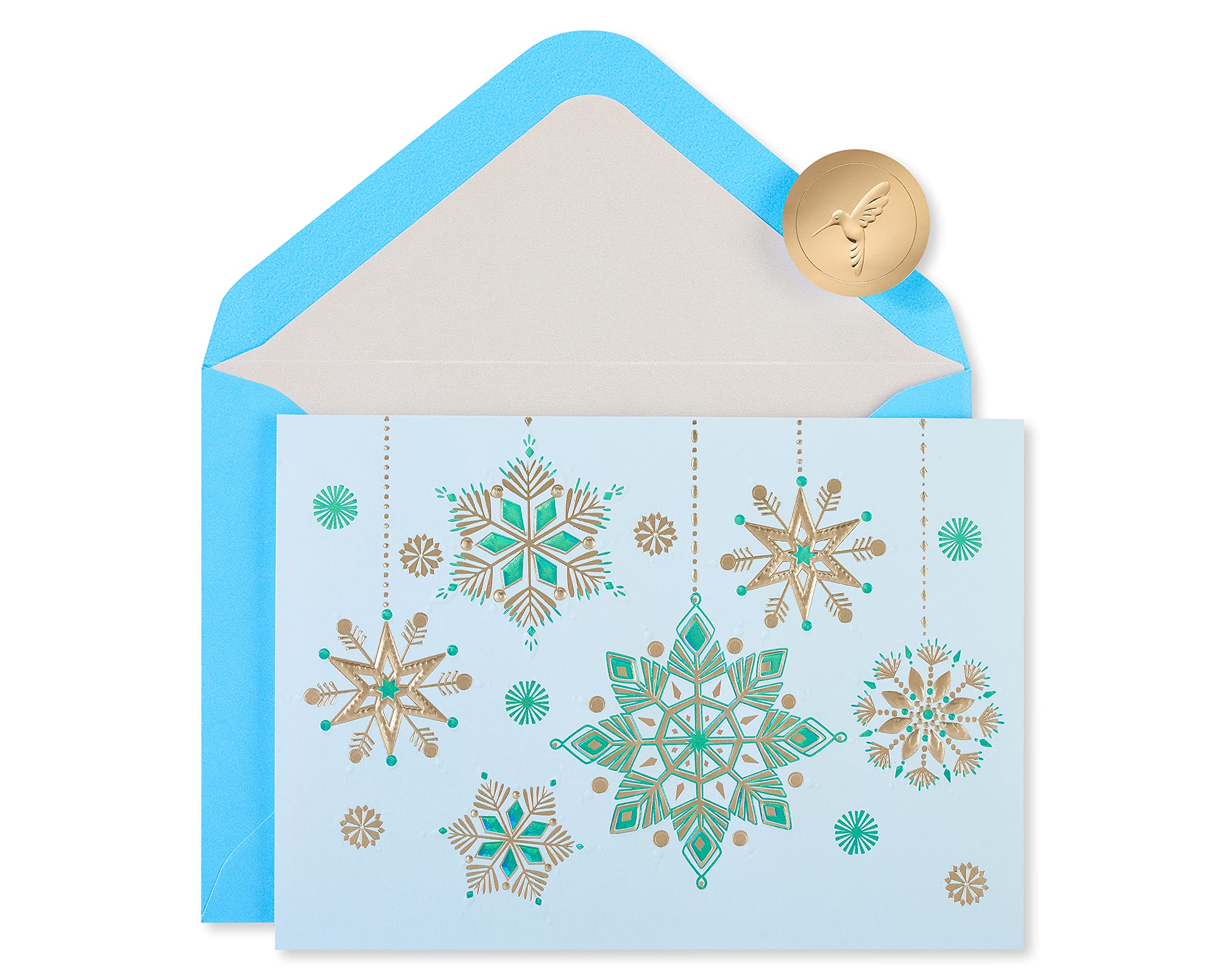 PapyrusHoliday Cards Boxed with Envelopes, Splendor of the Season, Hanging Snowflakes (12-Count)