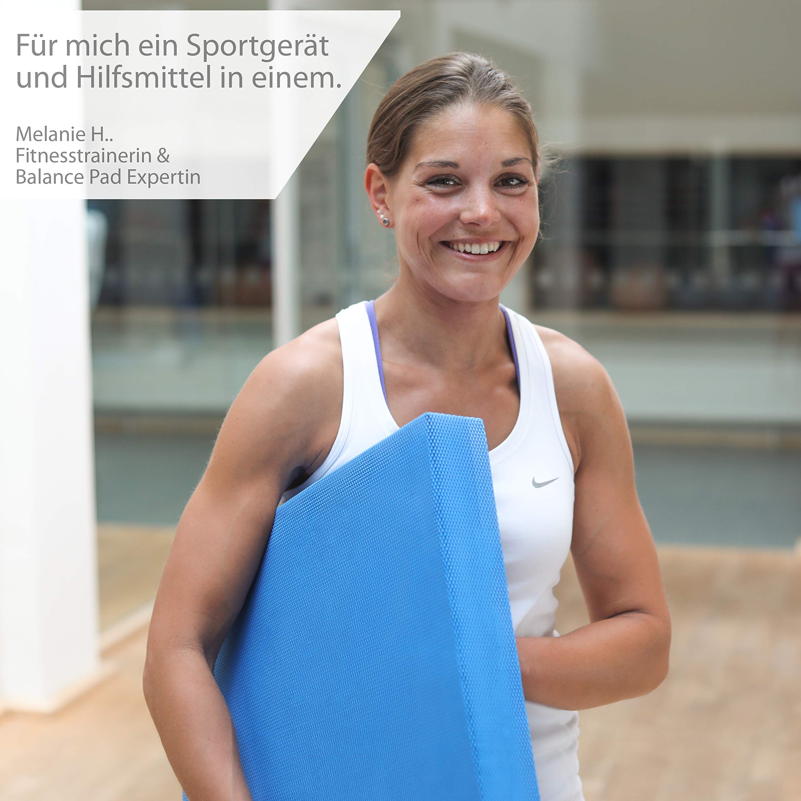 ALPHAPACE Balance Pad con Poster degli Esercizi in Omaggio – Cuscino per Allenare l’Equilibrio – per Migliorare la Coordinazione dei Movimenti, l’Equilibrio del Corpo e Rinforzare la Muscolatura