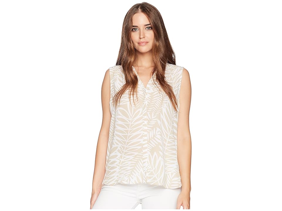

NYDJ Sleeveless Pintuck Pleat Back (Twentynine Palms Feather) Women's Sleeveless