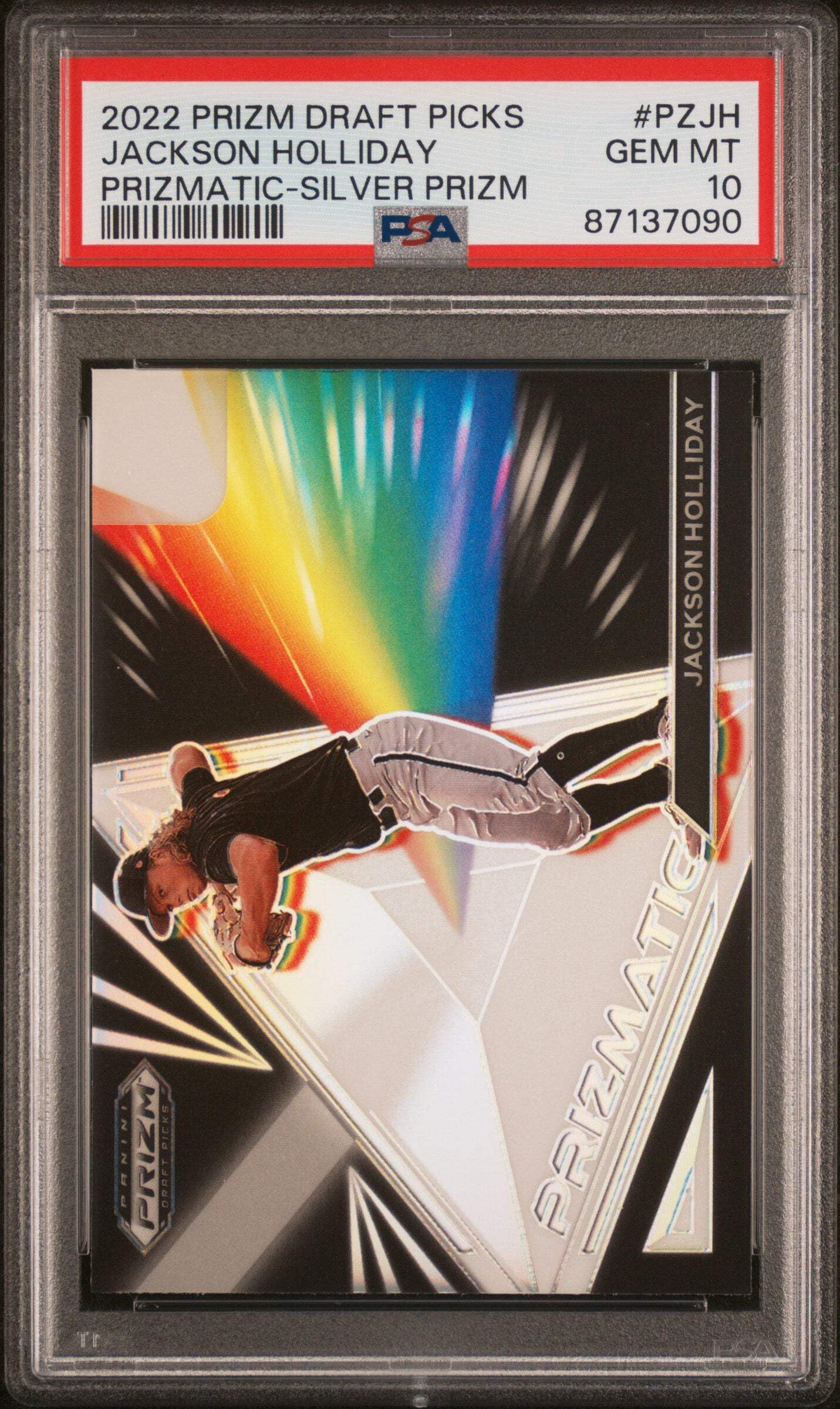 Amazon.com: Graded 2022 Panini Prizm Draft Picks Jackson Holliday 