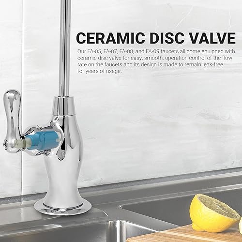 Miniatura 3 de Metpure Grifo RO con Separación de Aire con 3 puertos de conexión. Sistema de filtración de agua potable de ósmosis inversa Dispensador de agua