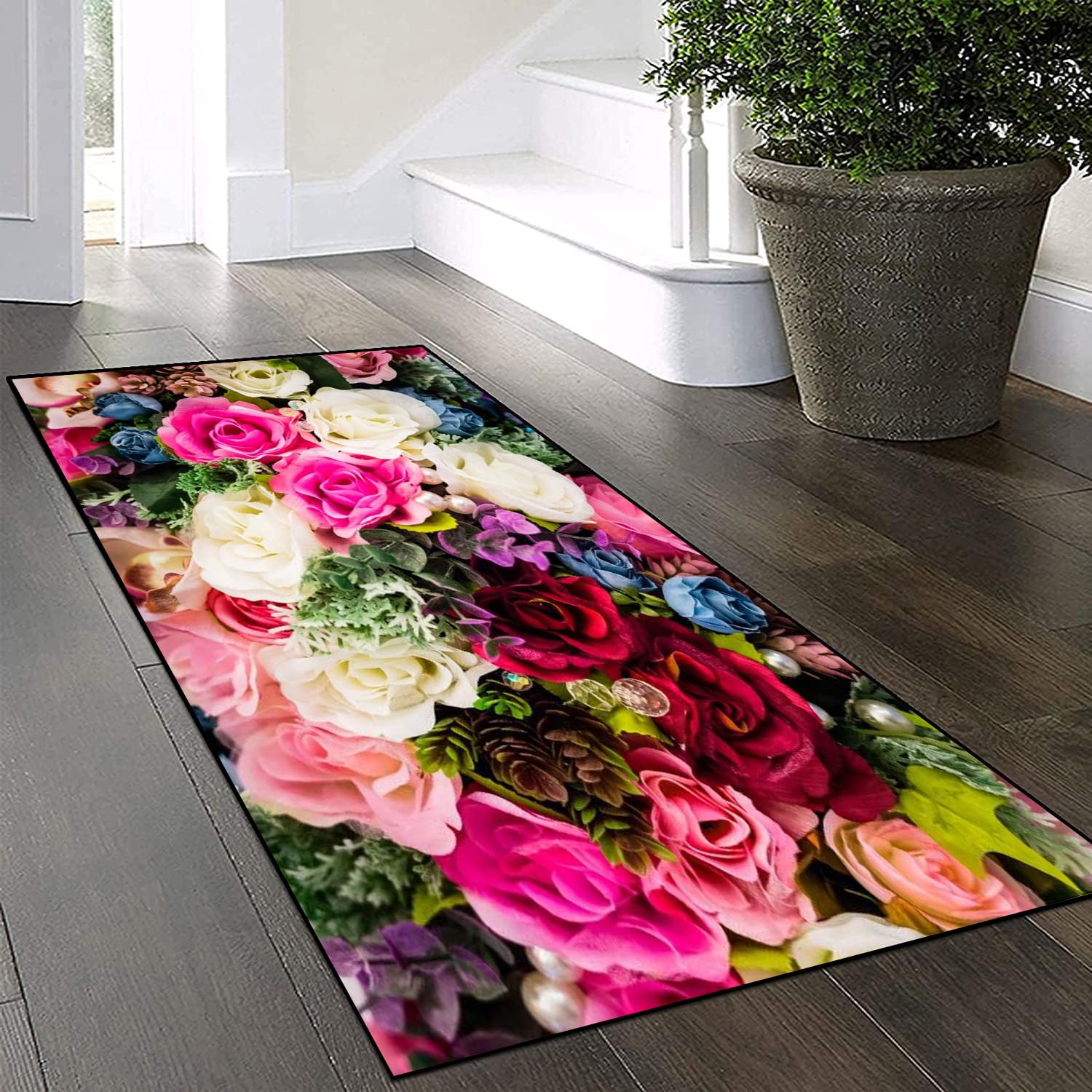 Tapis de cuisine antidérapant 80x300 cm lavable pour éviter les glissades
