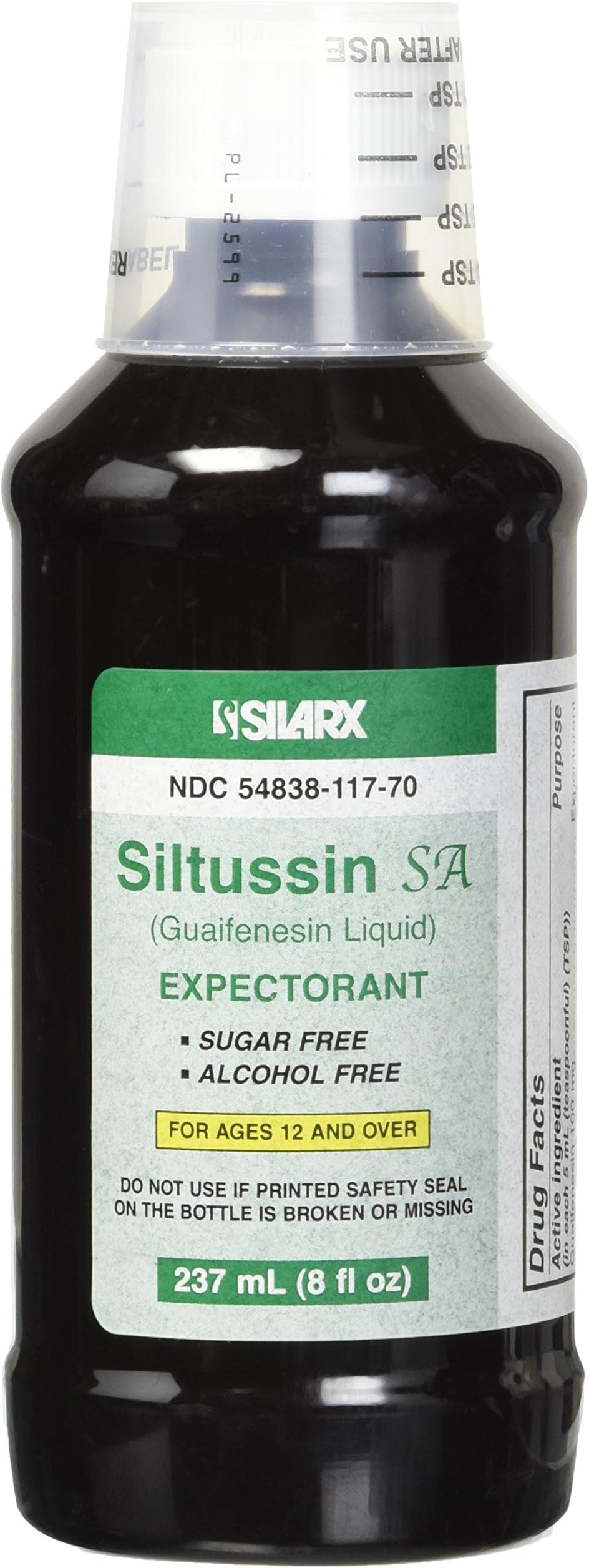 Alcohol and Sugar Free Cough Syrup, Unboxed, 8 oz.