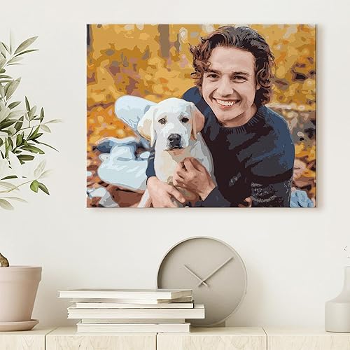 Miniatura 5 de SIYDCF Pintura personalizada por números, personaliza pintura por números para adultos principiantes, kit de pintura acrílica para decoración del