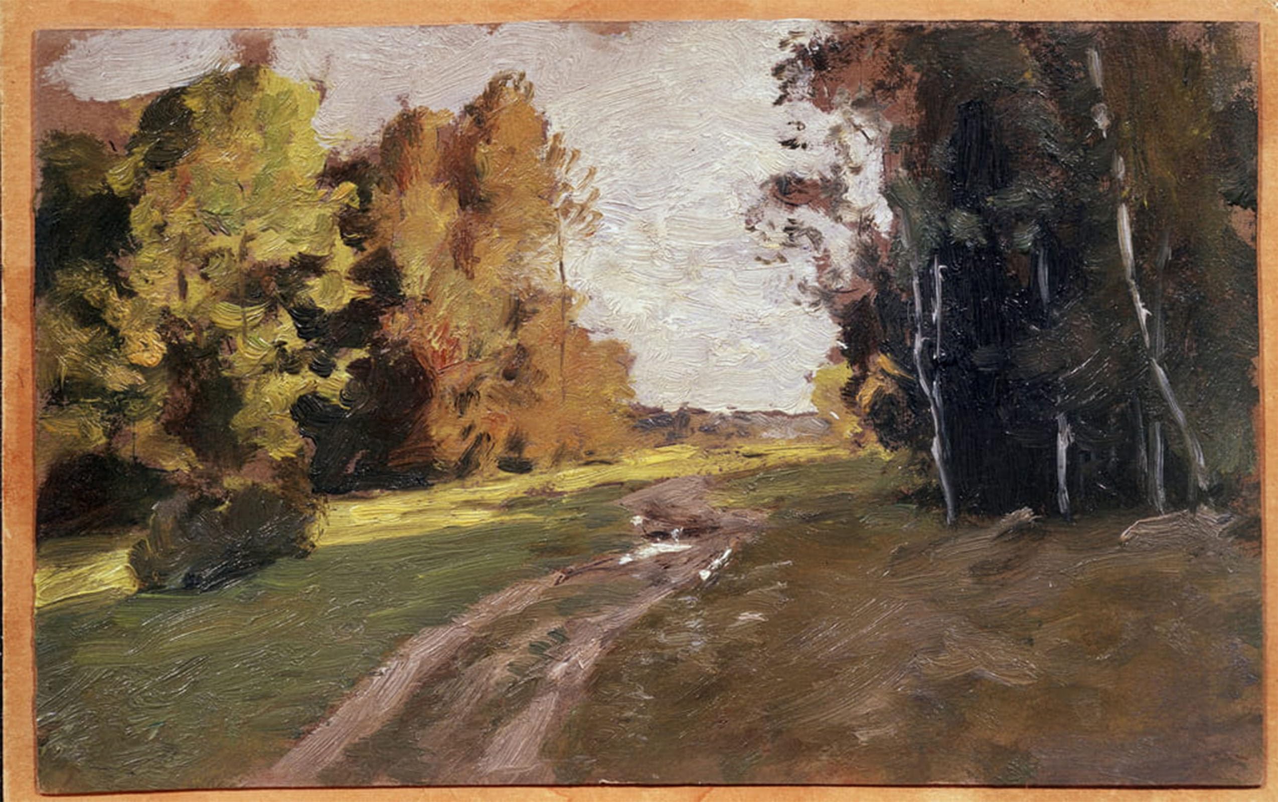 SERENDIPITP Vintage Wall Art Canvas Nordic Poster Canvas Print Picture The Soir Un Chemin Dans Le Bois Peinture De Isaak Ilyich Levitan by Isaak Ilyich Levitan Wall Art Poster for Home Decor 60x90cm