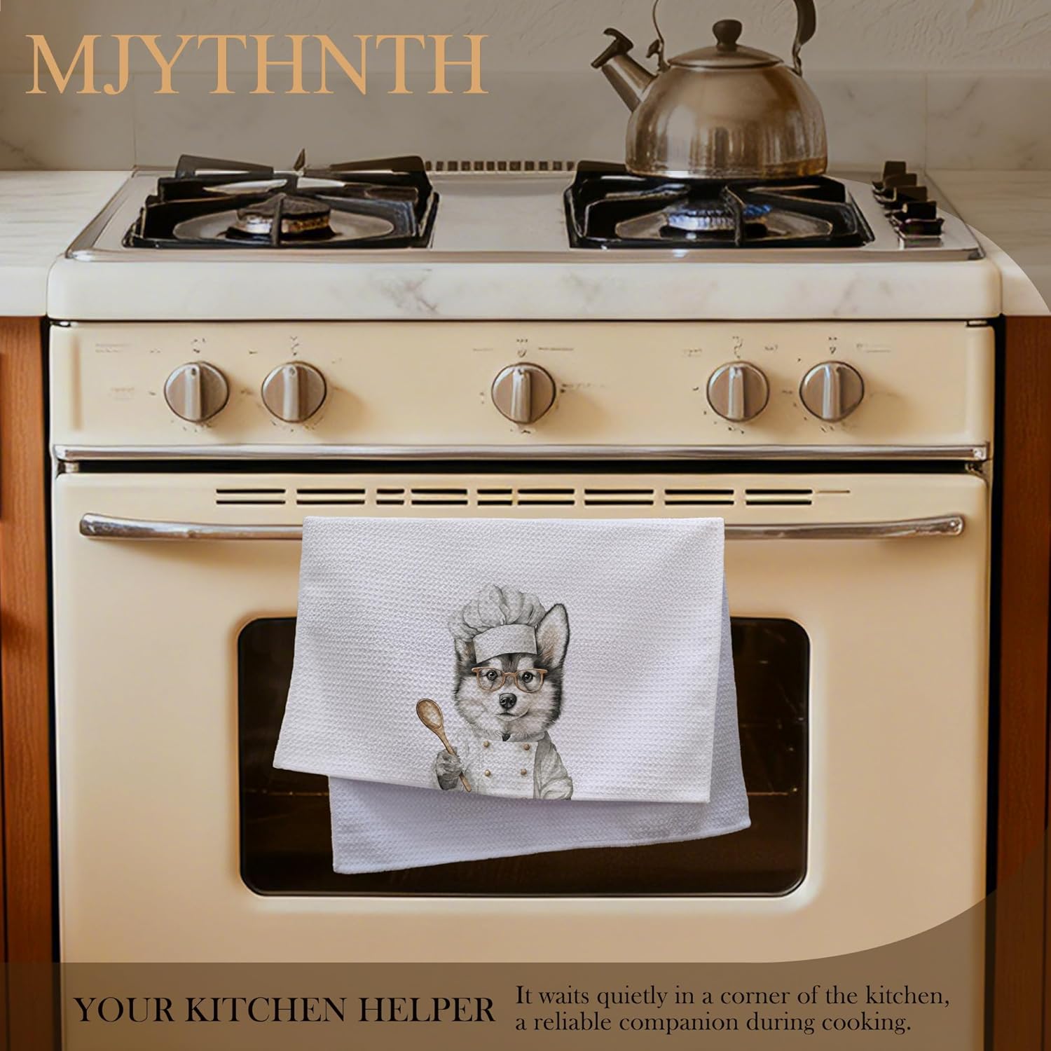 Funny Chef Alaskan Malamute Decorative Hand Tea Towels for Kitchen 16x24 Inches, Alaskan Malamute Dog Gifts for Women Men, Gifts for Chef Dog Lovers Kitchen Dish Towels - Image 4