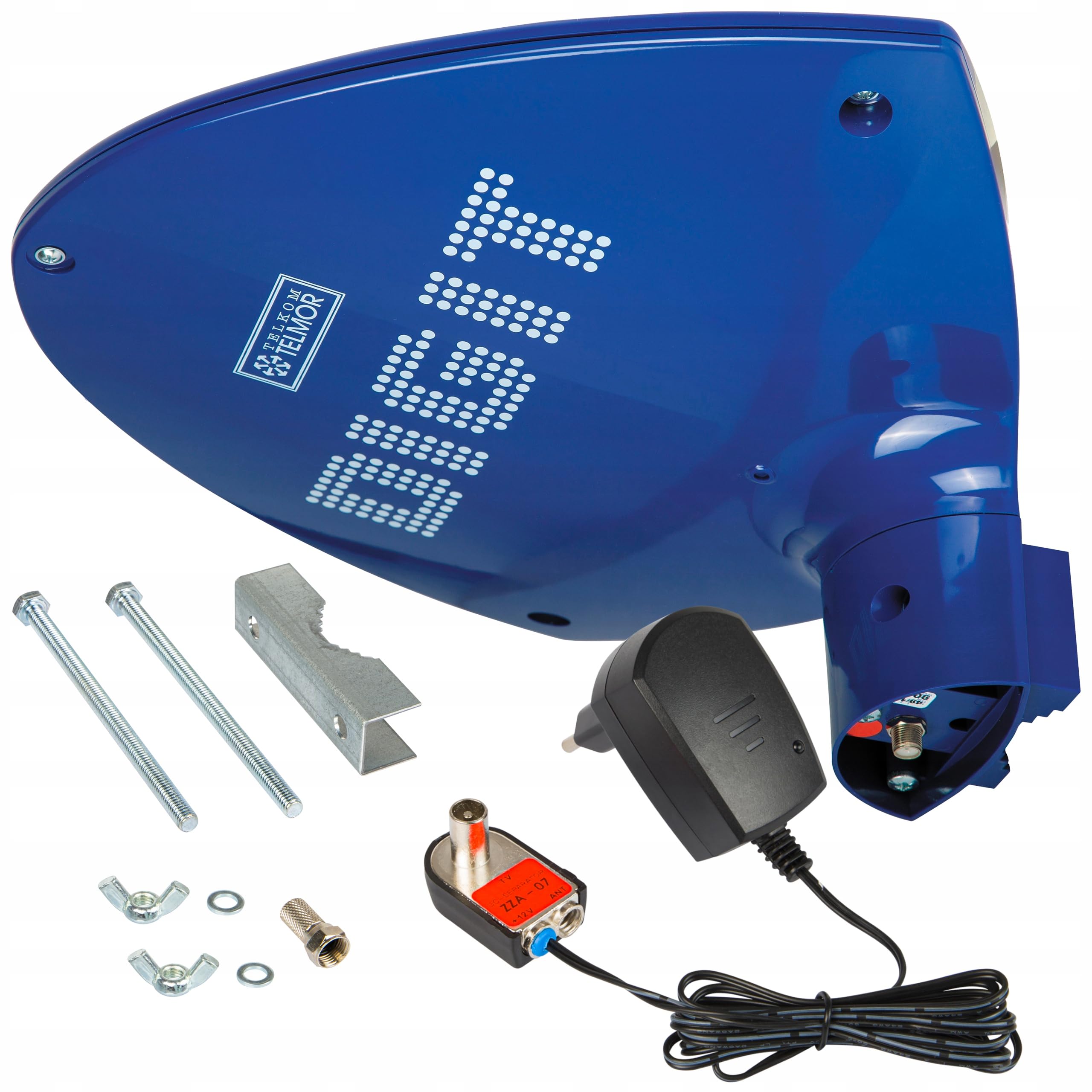 Antena DVB-T Digit Activa niebieska TELMOR