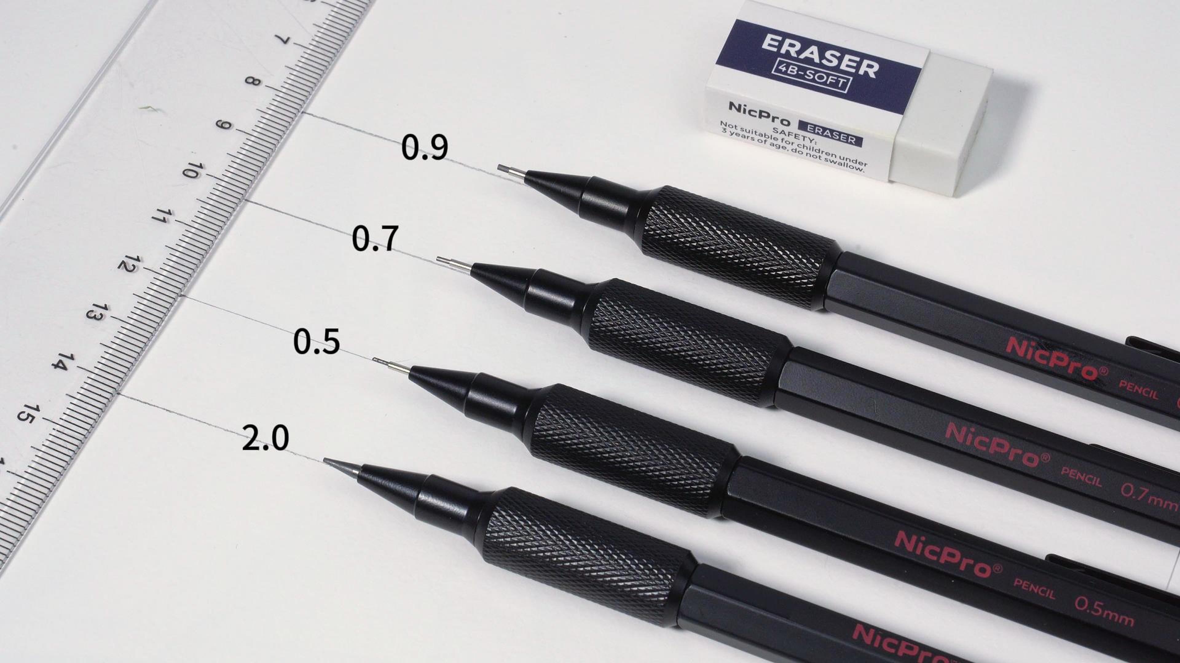Amazon.com : Nicpro 3 Pack 2mm Mechanical Pencils Set with Case
