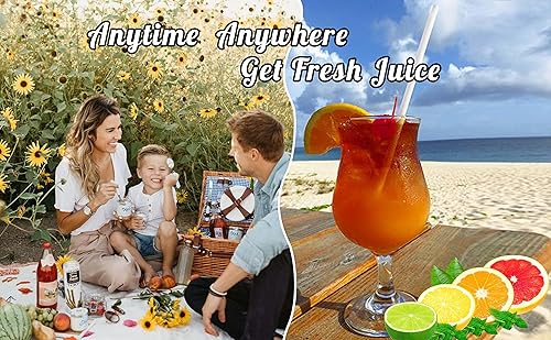 Miniatura 5 de Exprimidor de cítricos Exprimidor eléctrico de naranja Exprimidor de limón Exprimidor eléctrico de alto rendimiento de jugo Exprimidor de carga USB