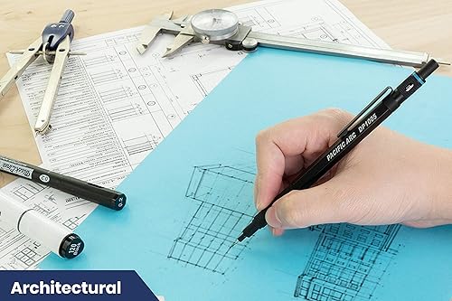 Vista 24 de Pacific Arc Chromagraph - Portaminas de metal de 0.028 in, barril plateado, con indicador de grado de lápiz integrado, soporte para lápiz de plomo
