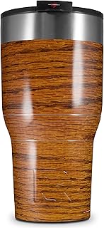 Skin Wrap compatible with 2017 and newer RTIC Tumblers 30oz Wood Grain - Oak 01 (TUMBLER NOT INCLUDED)