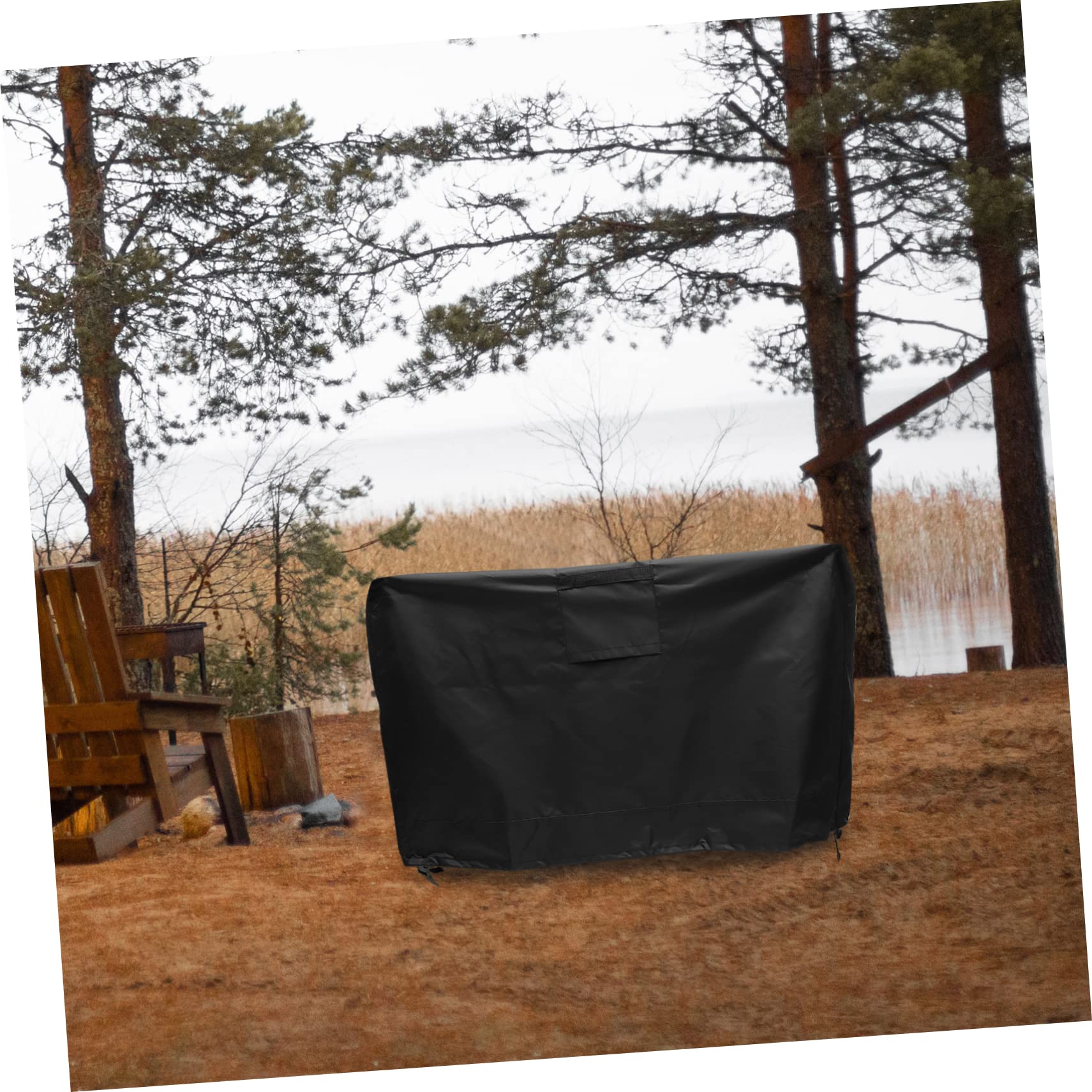 ORFOFE Copertura Per Barbecue Oxford 420d e Resistente, Protezione Per Griglia Da Esterno 32x32x24in Rivestimento Uv e Dissipazione Del Calore, Copertura Protettiva Per Barbecue a Gas e Carbone