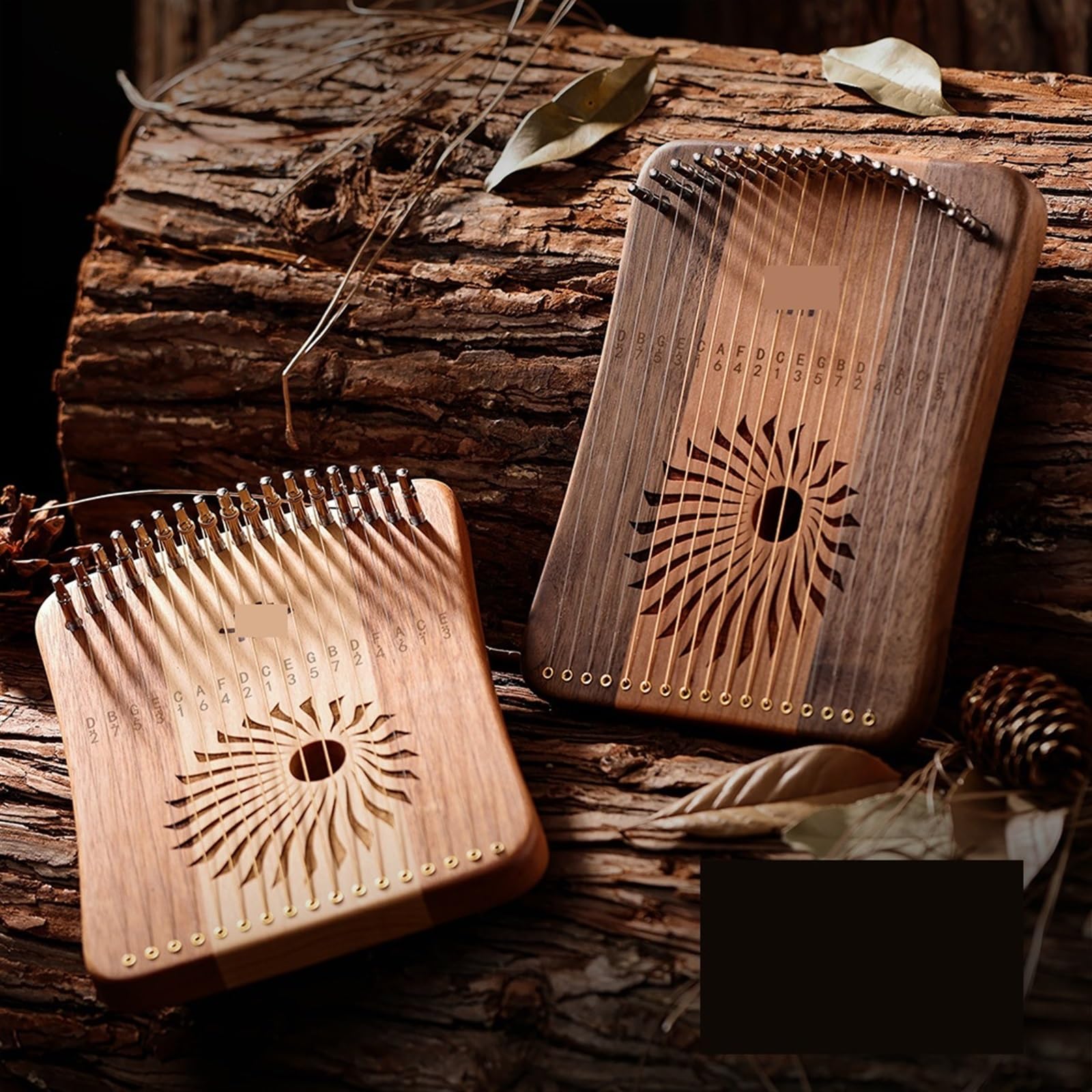 Arpa a lira in legno Lira 17 31 corde Fingerplay Arpa portatile Pianoforte Strumento a tastiera musicale(17 string walnut)