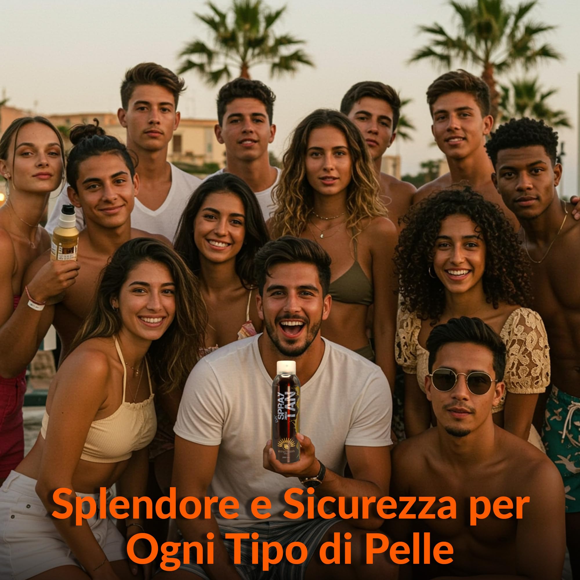 Da'Dude Da Spray Tan – Autoabbronzante Viso e Corpo, Abbronzatura Naturale, Spray a Rapida Asciugatura, Non Macchia, 200 ml