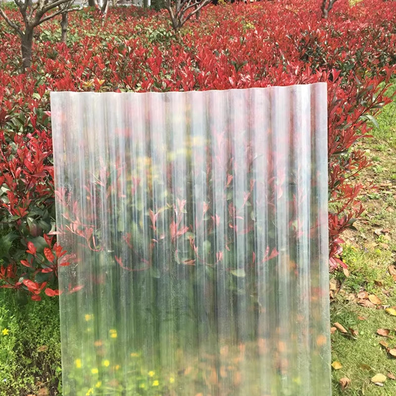 2mm Hojas De Techo Corrugado,Placa De Iluminación Natural De Fibra De Vidrio,Chapa Tejado O Pared,Chapa Tejado A Prueba De Lluvia Anti-UV,Chapa Ondulada Para Invernaderos (0.9×1.7m,1pcs)