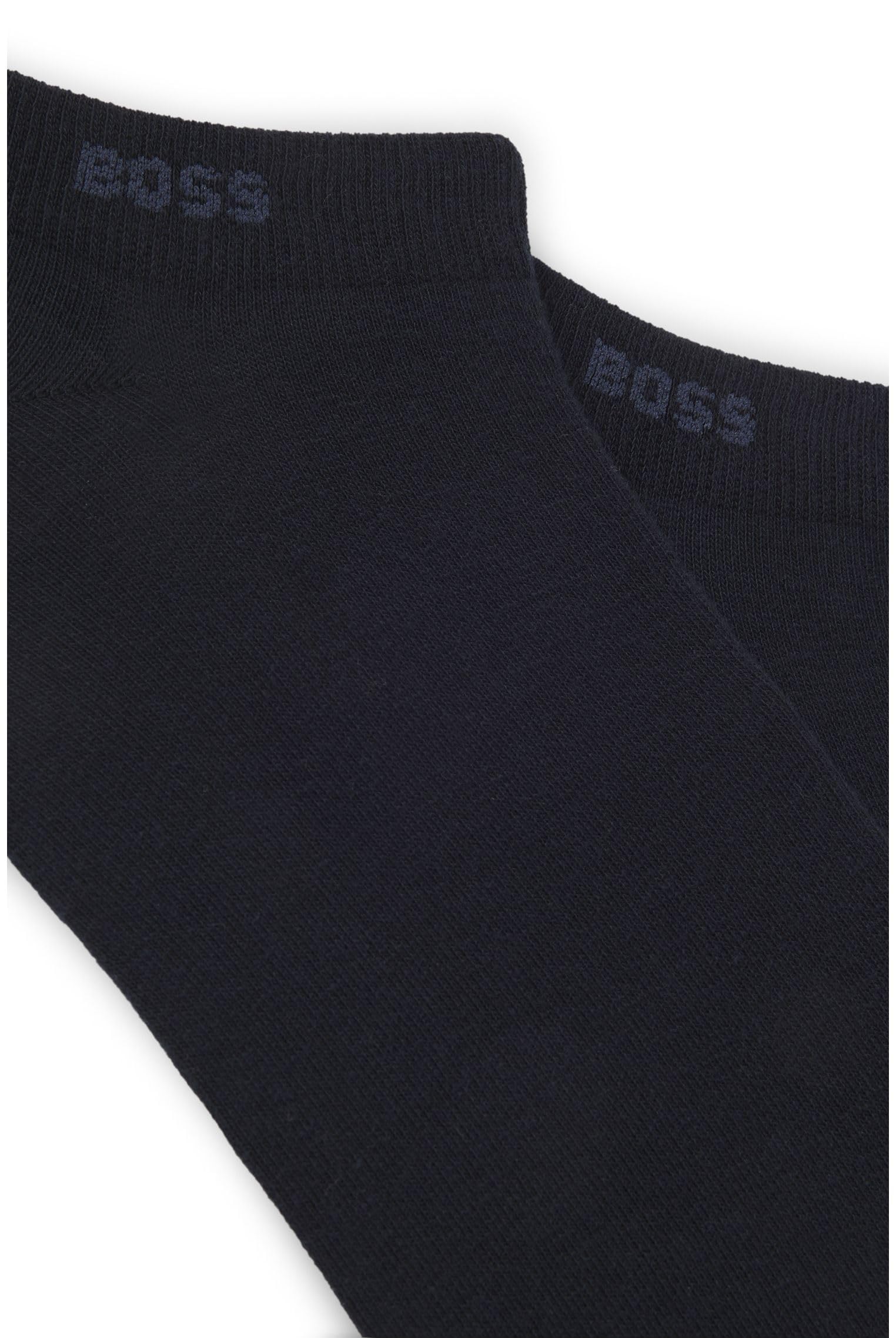 BOSS Męskie skarpety do sneakersów, Business Socks AS Uni CC 2 pary, -401 Dark Navy, 43-46 EU