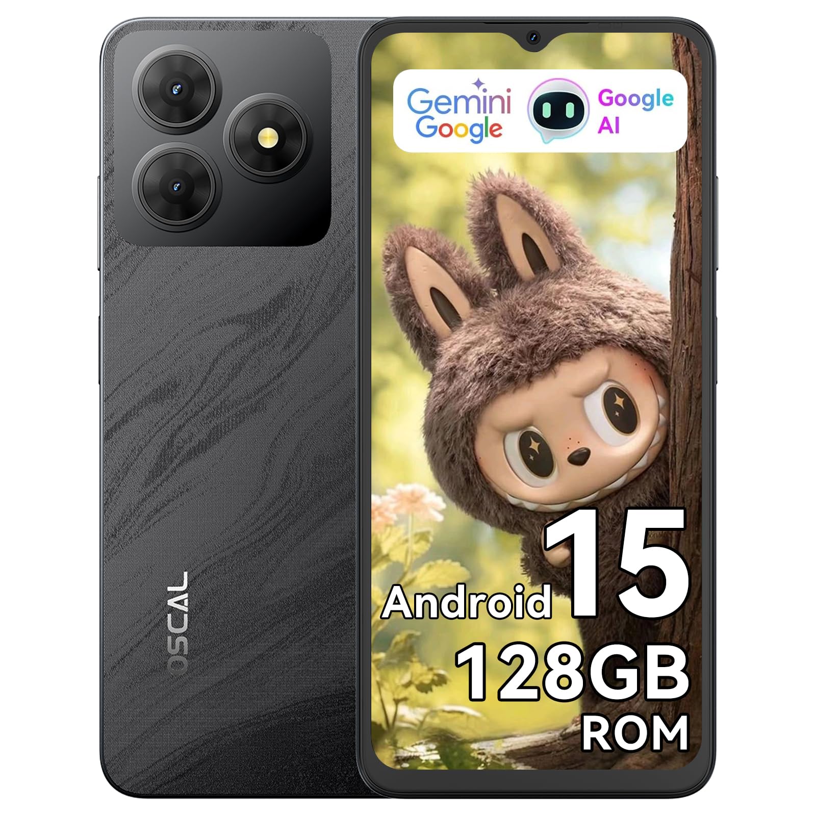 OSCAL Flat2C 6.56インチ大画面 Android14搭載スマホ Amazon | 【2025 NEW Android スマホ】OSCAL Flat2C スマホ 6GB