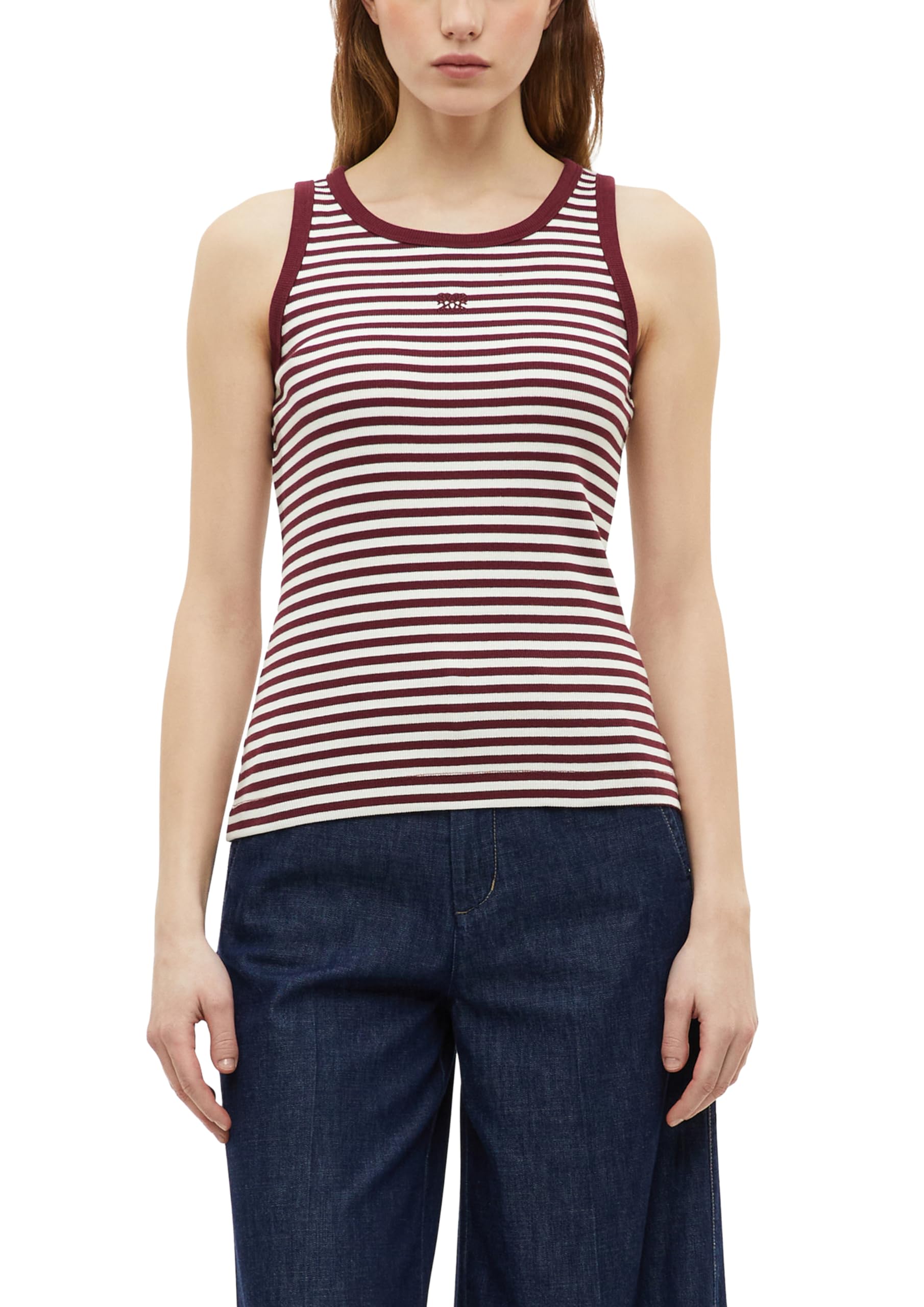 s.Oliver Women's 2179332 Top (Pack of 1), Red Stripe, 20