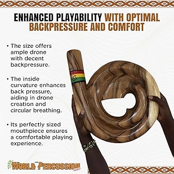 ディジュリドゥ Amazon | ハードウッドスパイラルディジュリドゥ楽器