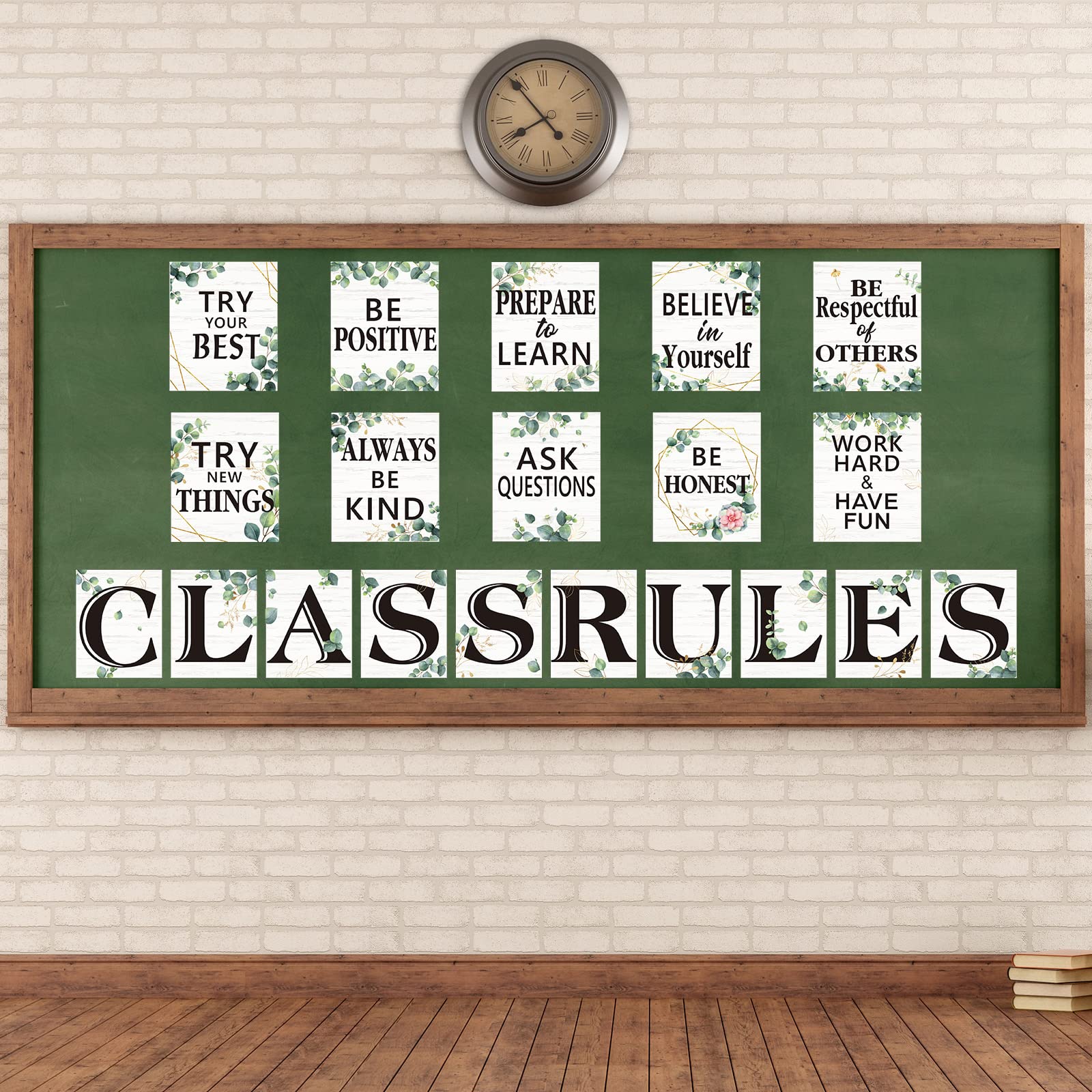 Buy 20 Pcs Eucalyptus Classroom Bulletin Board s Class Rules Letter