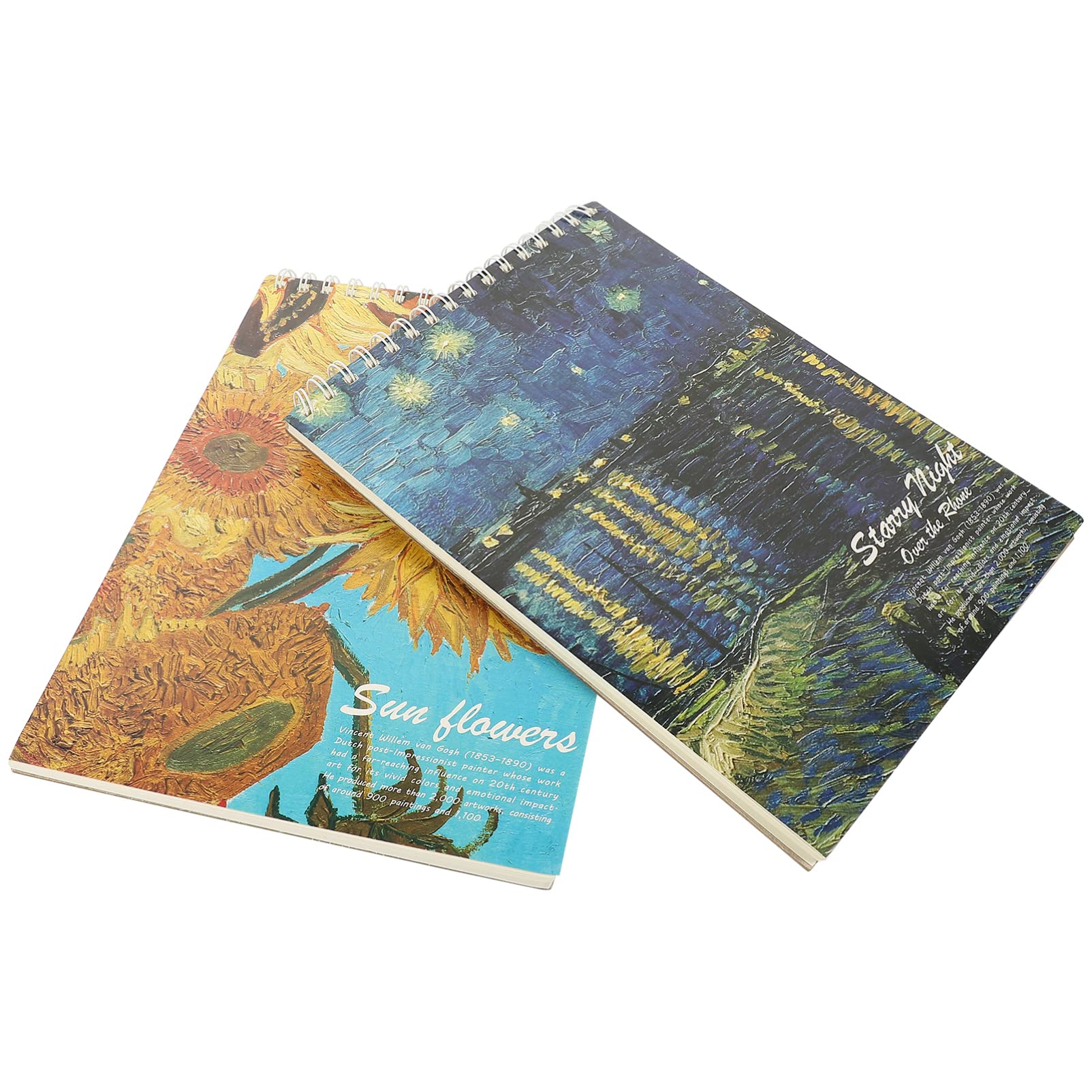 Carnets de Croquis Vierges pour Étudiants, Lot de 2, Papier Dessin 8k A4