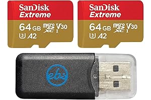 SanDisk Extreme 64GB MicroSD Card with Adapter for GoPro Hero 9 Black...