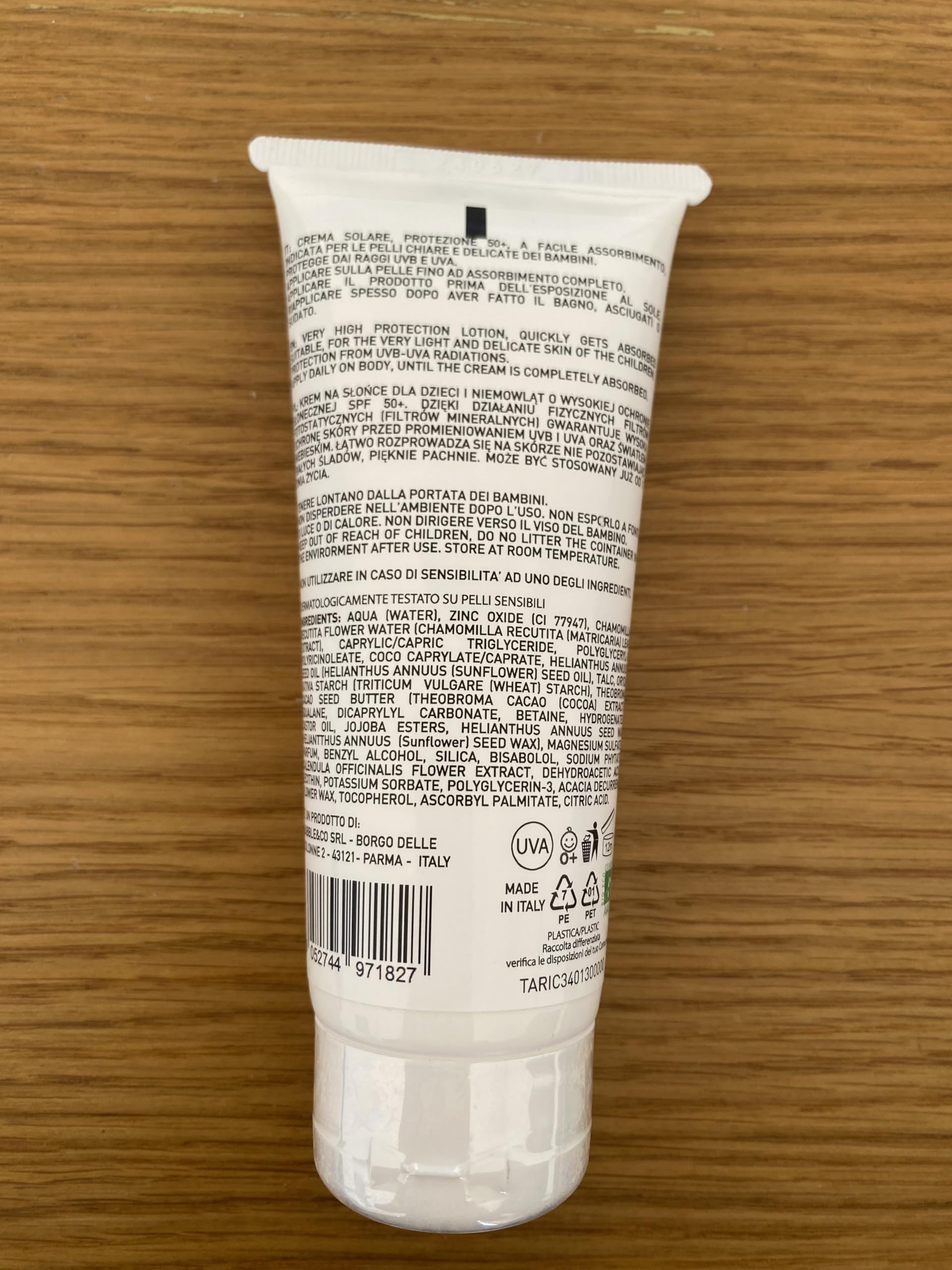 Bubble & Co Crema Solare Protezione Alta con Filtro Spf 50-100 ml