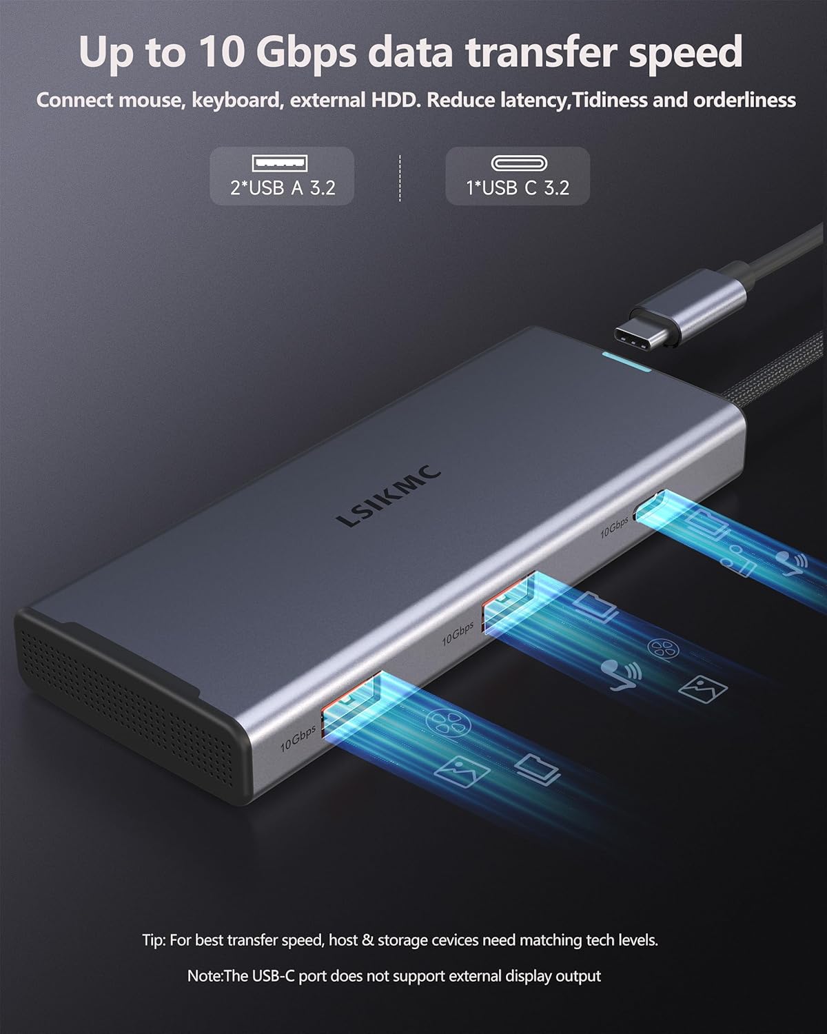 USB C Docking Station Dual Monitor 7 in 1 Laptop Docking Station Triple Monitors for DELL HP Lenovo,USBC Hub Multiport Adapter Dongle with 2HDMI 4K+8k DisplayPort+2*USB-A+1USB-C+USB-C Charging 100w