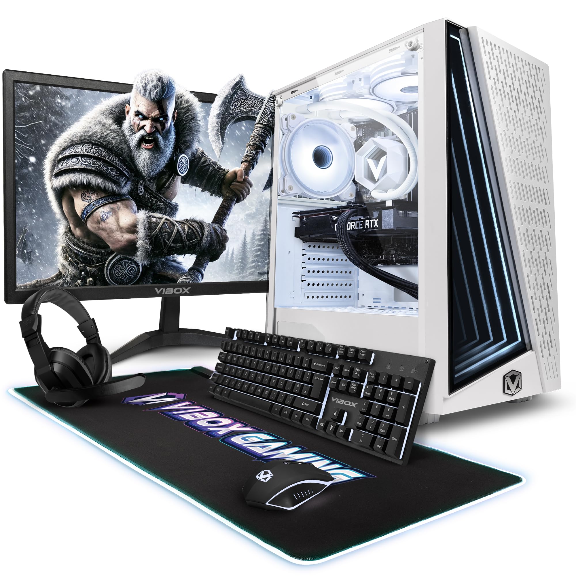 Vibox IV-627 PC Gaming Completo • AMD Ryzen 7 5700X 8 Cores • Nvidia RTX 5050 8GB • 16GB RAM • 500GB SSD • Windows 11 • Monitor 23" • WiFi 6 + Bluetooth 5.4