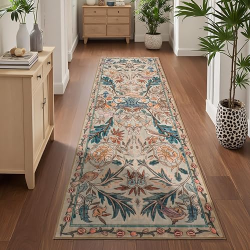 nesrt 2x6Ft Jungle Runner Rug, Botanical Boho