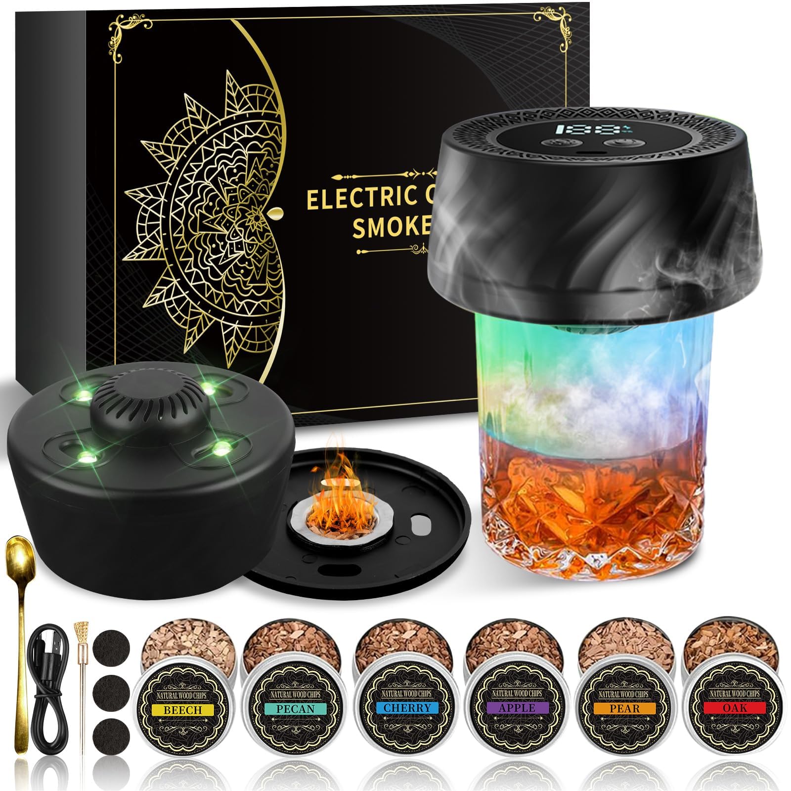 Electric Whiskey Smoker Kit