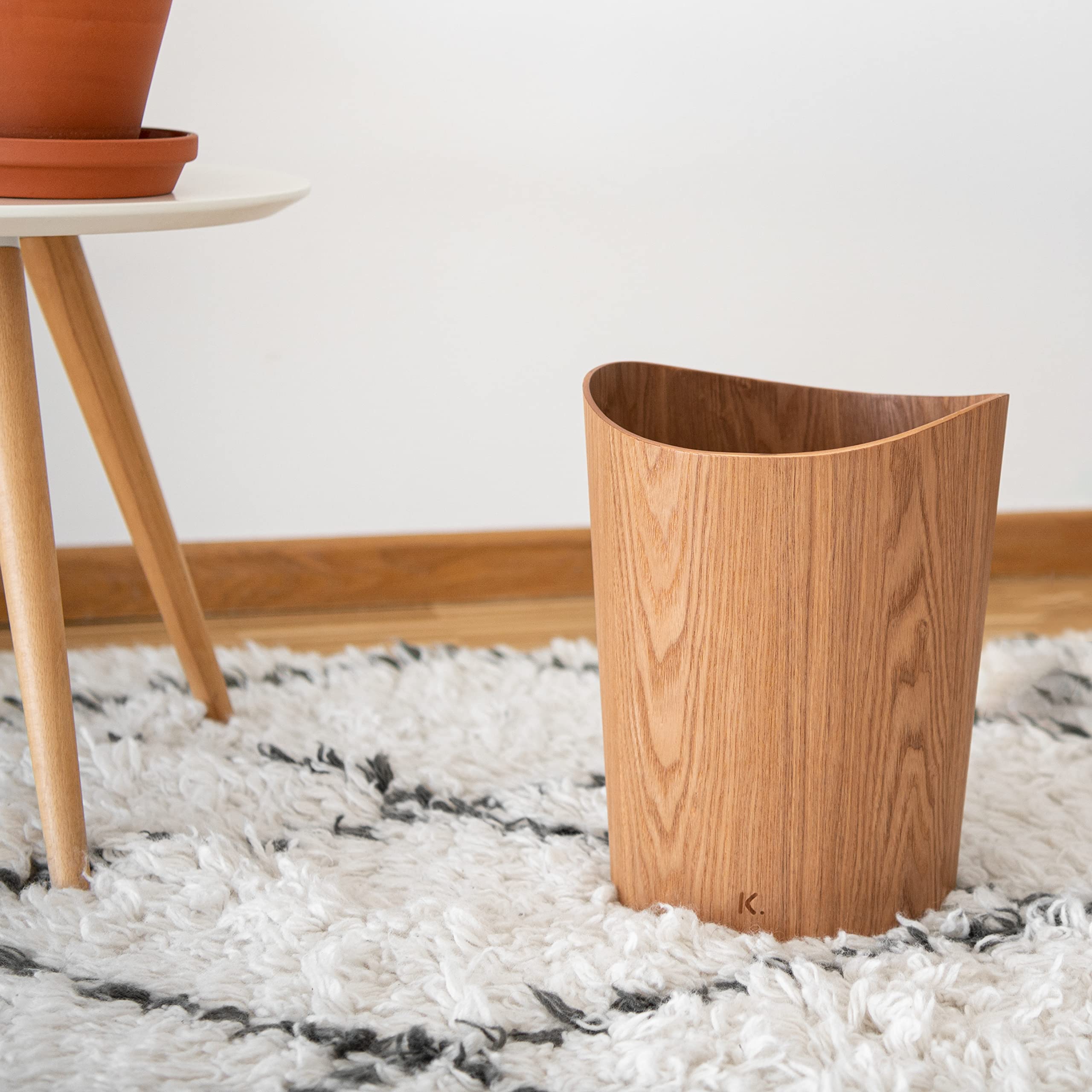 Amazon.co.jp: Kazai. 本物の木製古紙容器 Börje | 木製ペーパー