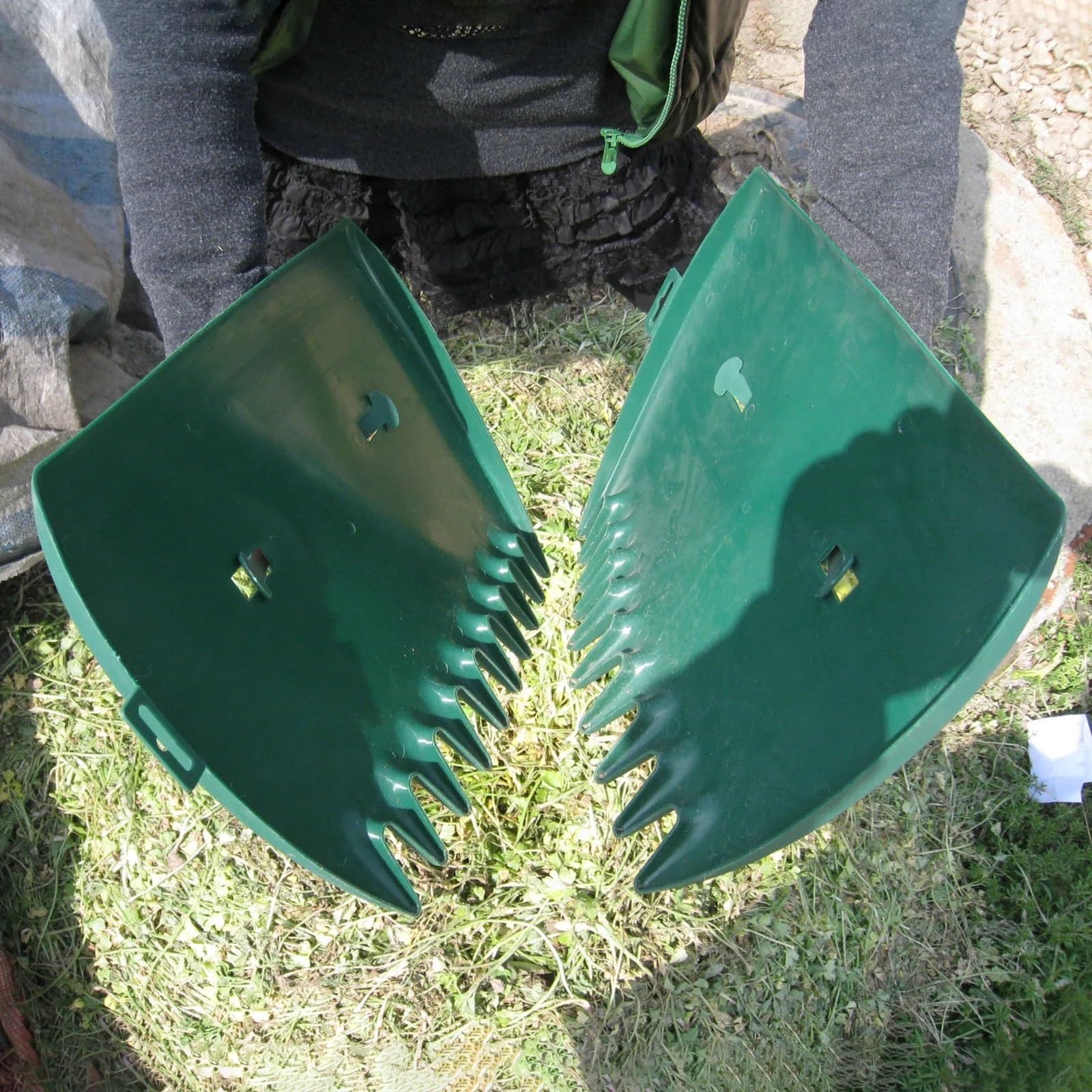 Raccoglifoglie 1 paio di rastrelli for foglie, artigli for raccogliere rifiuti for la pulizia del giardino, raccoglitore di rifiuti, pinza for rifiuti, giardino, cortile Per La Rimozione Rapida Delle