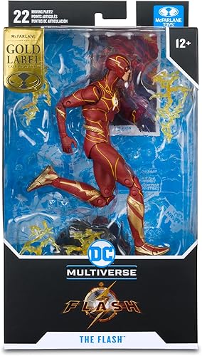 Miniatura 8 de McFarlane Toys The Flash Speed Force Variant (The Flash Movie) 7 Figuras Store Etiqueta de oro exclusiva