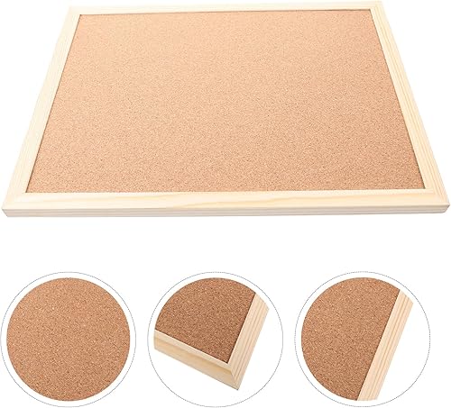 Miniatura 8 de NUOBESTY Tablero de anuncios de doble cara de 11.8 x 15.7 in, para montaje en pared, para presentación, mensaje y aviso, tablón de notas colgante,