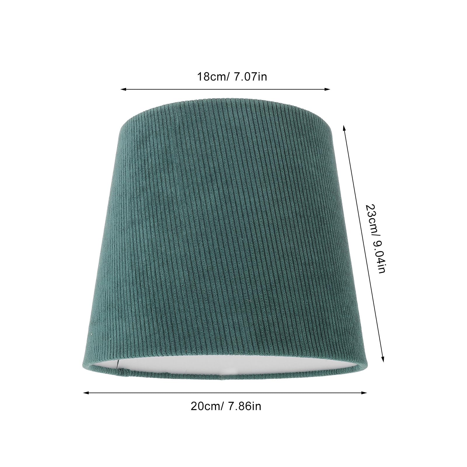 Paralume in tessuto per lampada da scrivania per camera da letto e soggiorno - 7,1" superiore x 9,1" inferiore x 7,9&; di altezza. Copertura in tessuto a tamburo per lampada da