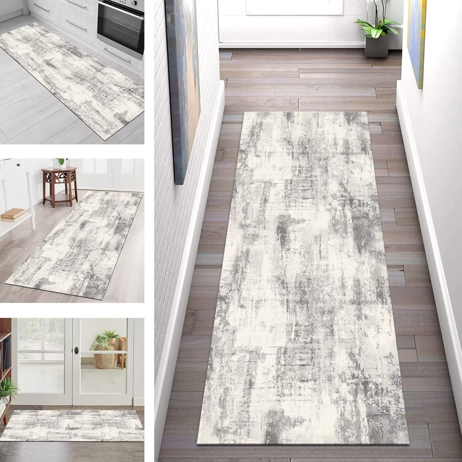 Tapis de couloir lavable fini les taches dans l'entrée et la chambre