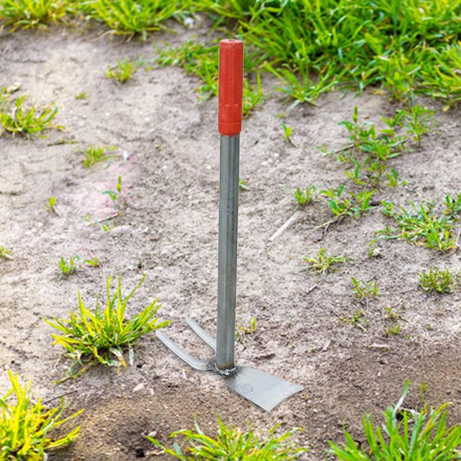 Binette pour Enfants Binette Houe Sarcloir Cultivateur en Acier au Manganèse Manche Antidérapant Joint Soudé Renforcé Désherbage Rapide Terrasse , Color to 3