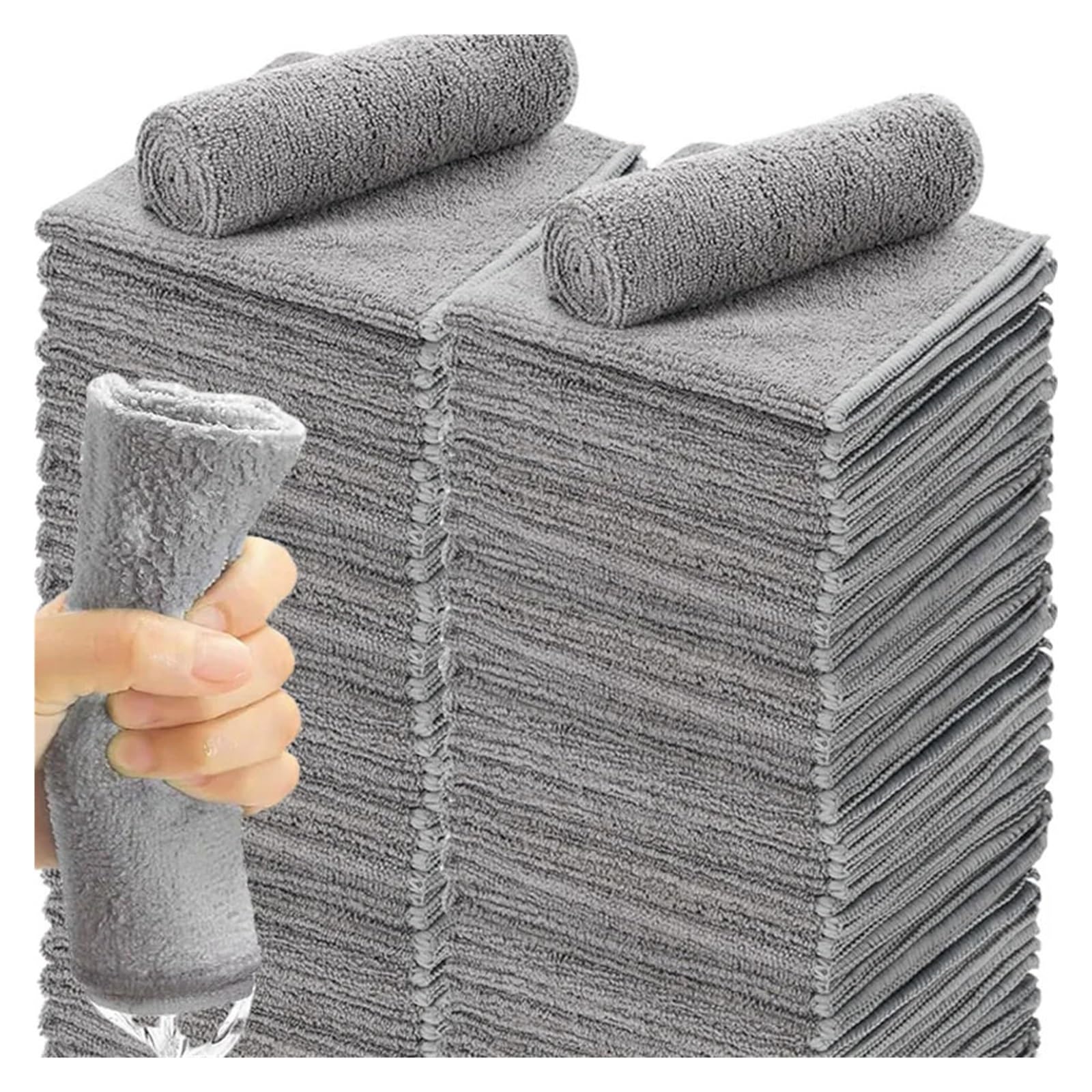 Reinigungstücher, fusselfrei, Mikrofaser, wiederverwendbar, saugfähig, for Autofenster(10pcs)