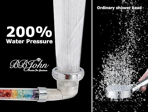 Miniatura 4 de Cabezal de ducha de cristal chakra. Piedras preciosas naturales. Cristales curativos. Purificación de agua. Mineral. Equilibrio de ph. Energía