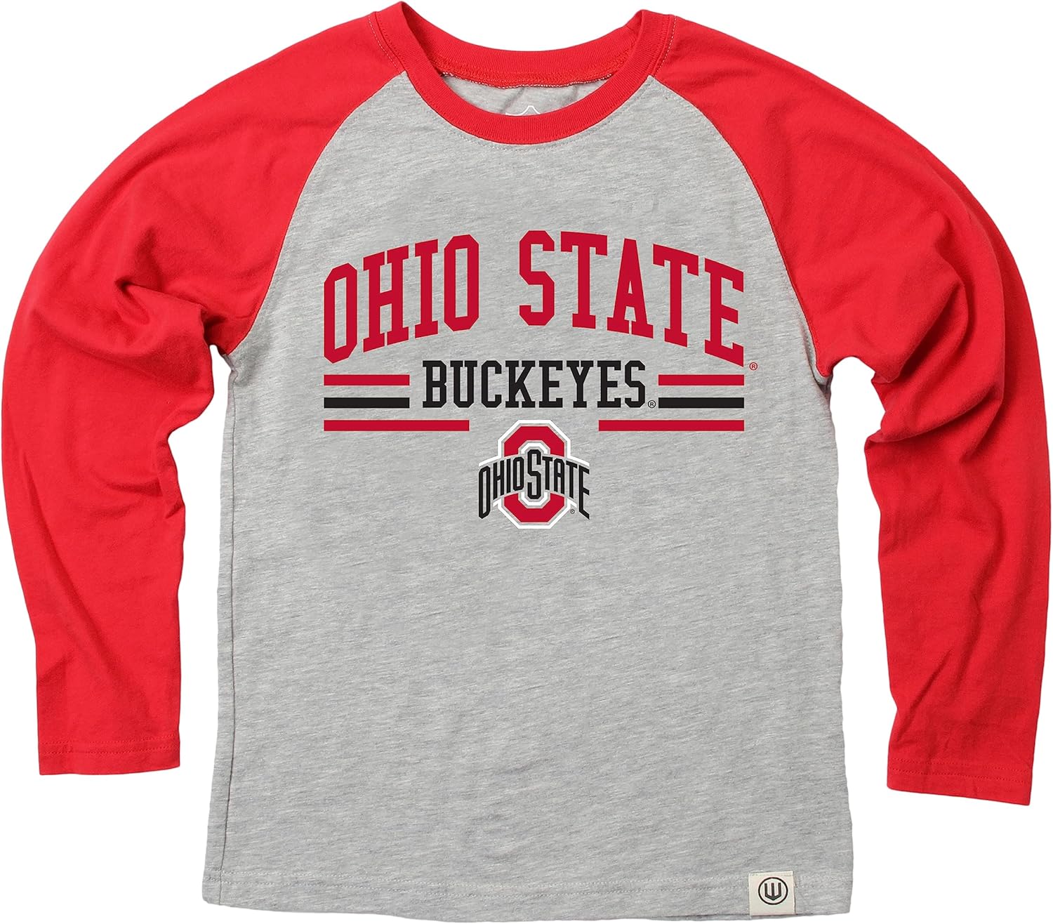 Wes and Willy NCAA Kids LS Raglan Tee