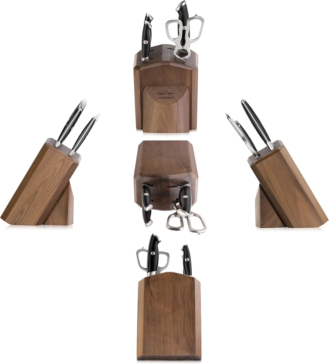 Exсluѕіvе Sресіаl Cangshan 1024708 Thomas Keller Signature Collection 5-Piece Knife Block Set Blасk Frіdау 🔥 Cangshan 1024708 Thomas Keller Signature Collection 5-Piece Knife Block Set