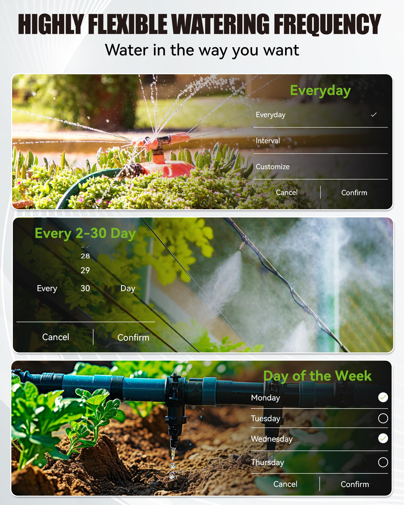 RAINPOINT Bewässerungscomputer WLAN 2 ausgängen mit Messing-Eingang,Smart automatische Bewässerung,APP&Sprachsteuerung,Bewässerung durch Wetter/Menge/Bodenfeuchte/Sprachsteuerung,für Garten