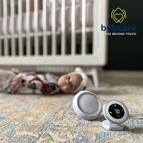 Miniatura 7 de Bebcare Hear Audio - Monitor de bebé con tecnología ultra baja de seguridad contra la radiación, sensor de respiración, luz nocturna y silenciador