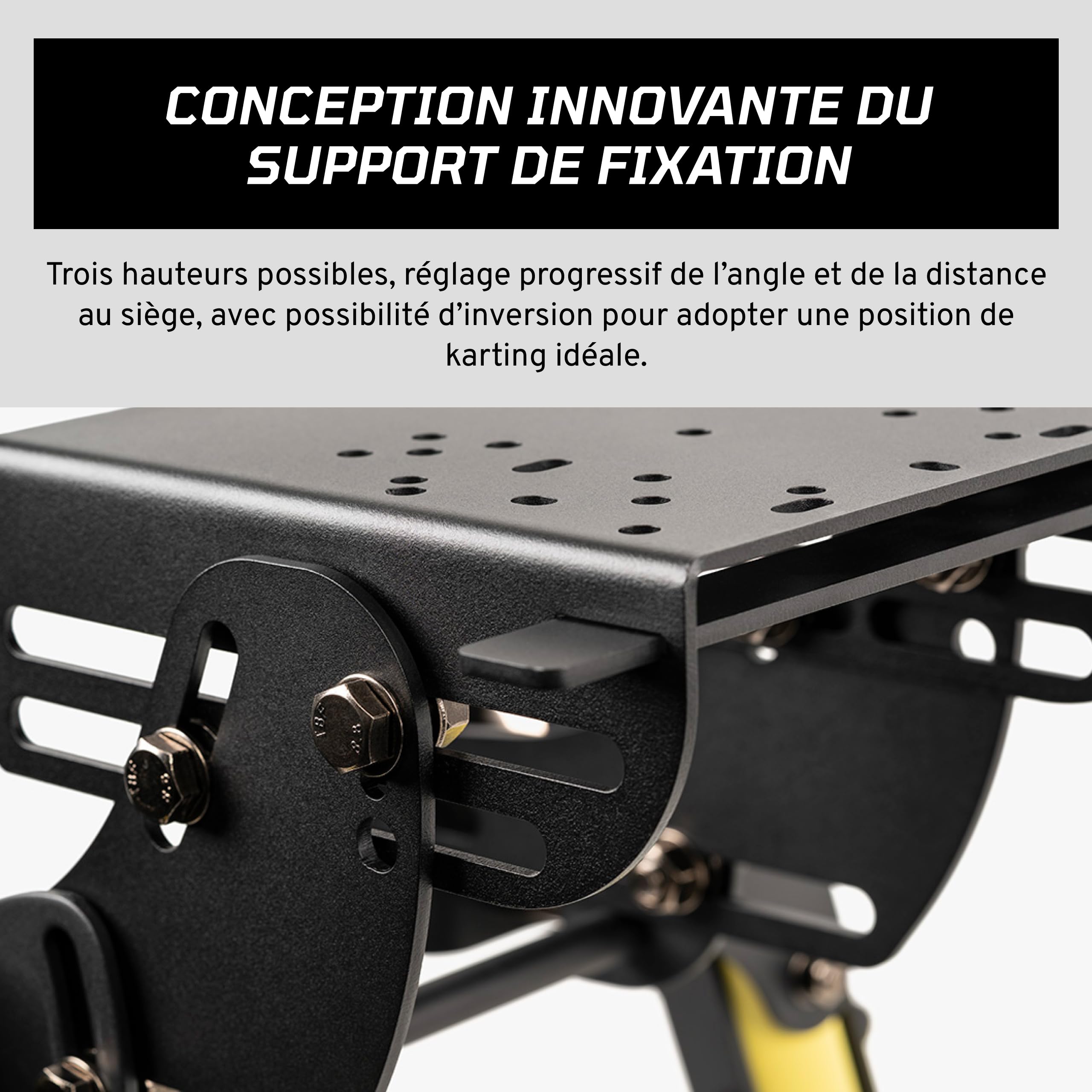 Fanatec Châssis de Simulation de Course Cockpit V1.5 – Noir | Châssis en Renforcée-acier et Aluminium, Pédalier Renforcée Supporte, Position de Conduite GT, Compatible Direct Drive