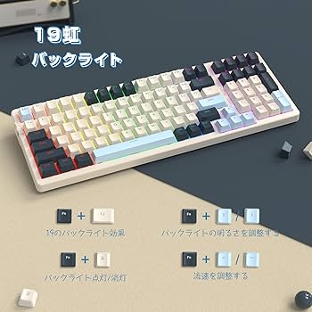 MAGIC-REFINER メカニカルゲーミングキーボード ピンク/ホワイト MAGIC-REFINER メカニカルゲーミングキーボード ピンク/ホワイト