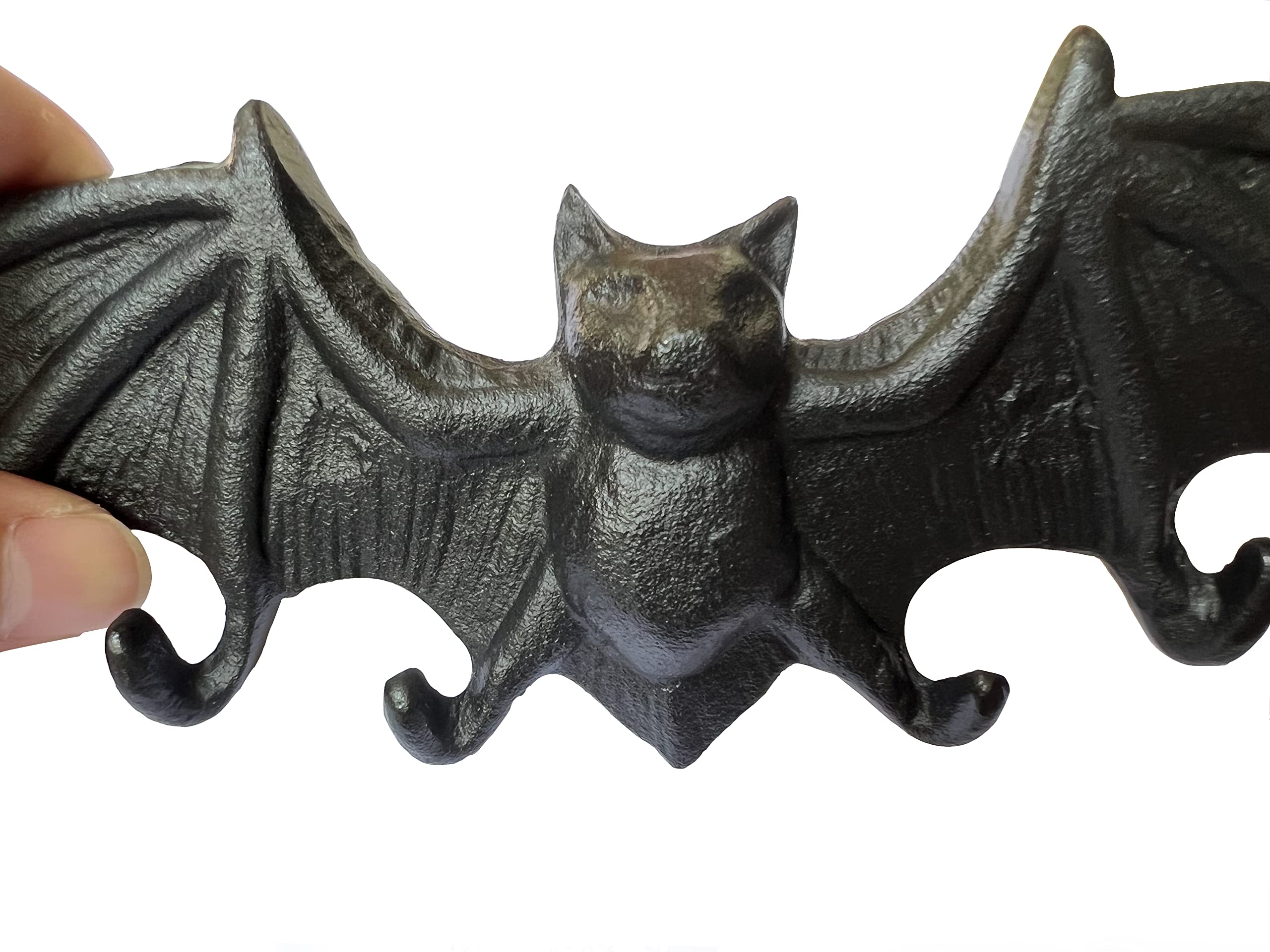 ABOOFAN Gothic Bat Wall Hook For Halloween Decor Versatile Coat And Key Rack For Entryway Bathroom Kitchen And More Unique Decorative Design - View #6