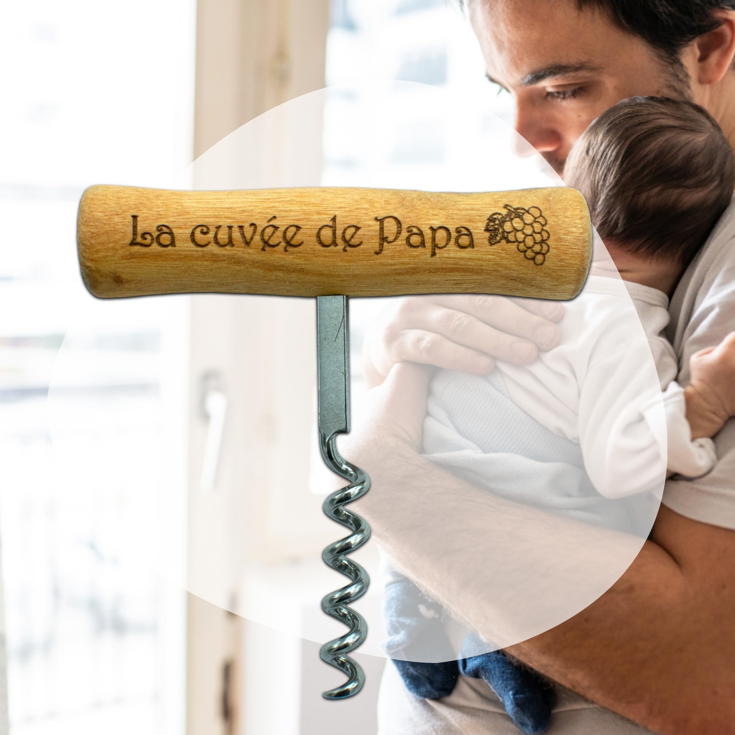 ERNESTINE - Apribottiglie 2 in 1 papà livella e apribottiglie - regalo per la festa del papà e