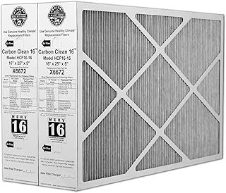 Lennox Carbon Coated X6672 Healthy Climate MERV 16 Filter (2 Pack)