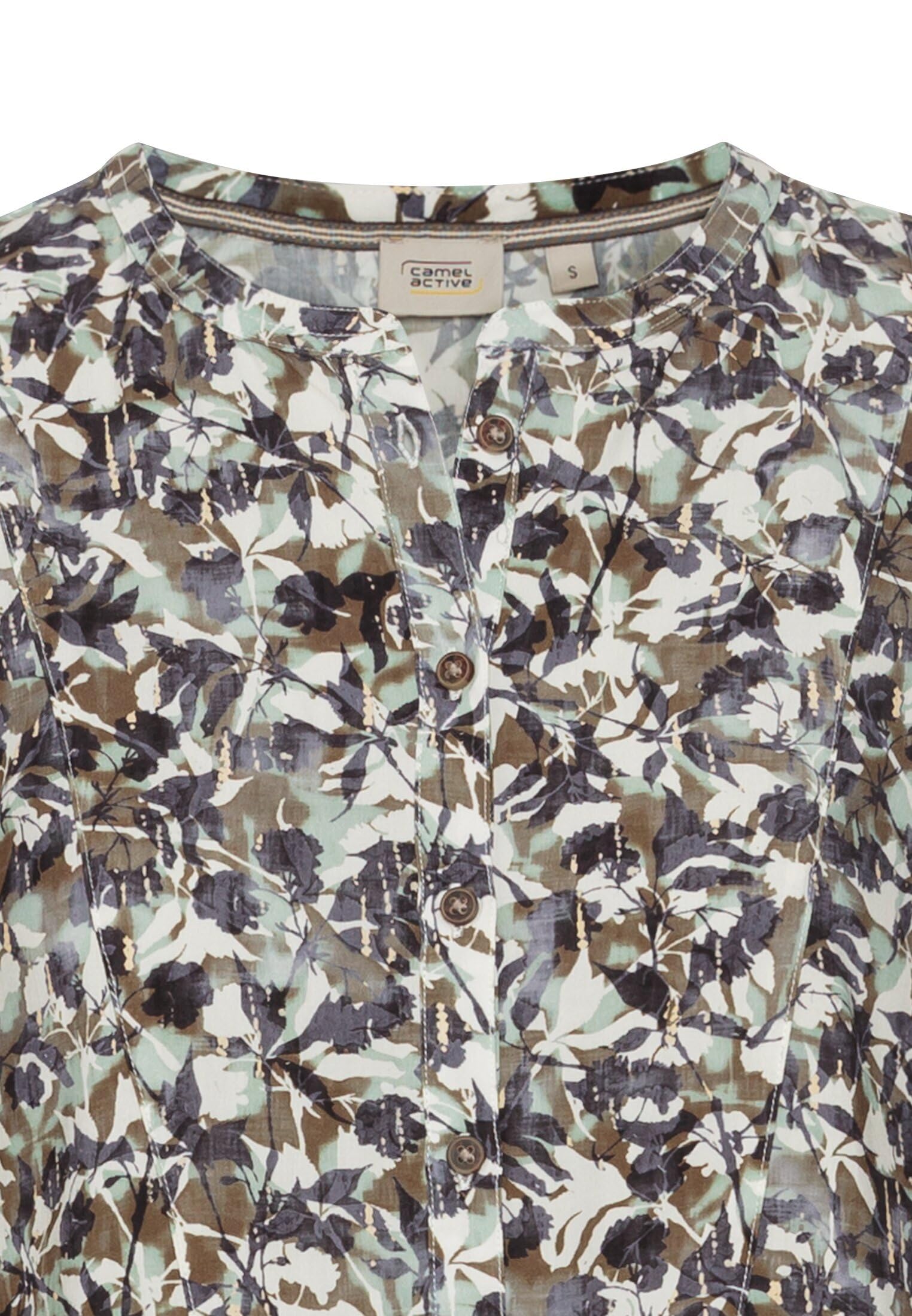 camel active Damen Schlupfkleid mit Langen Ärmeln